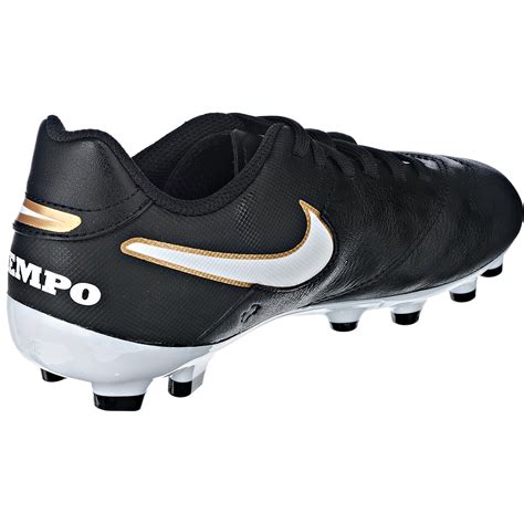 nike fußballschuhe tiempo kinder schwarz weiß|nike tempo fußballschuhe.